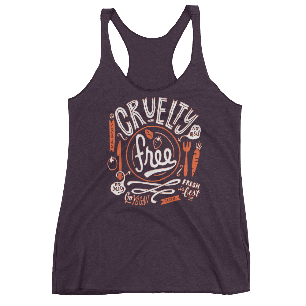 Vegan Tank Top - Cruelty Free - Vintage Purple