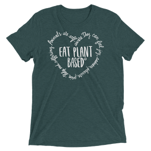 Vegan T-Shirt - Eat Plant Based Heart - Emerald