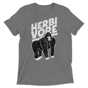 Vegan T-Shirt - Herbivore Gorilla - Grey