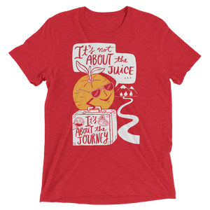 Vegan T-Shirt - It's About The Journey - Red