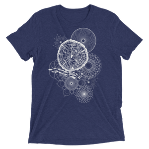 Sacred Geometry Shirt - Lynx - Navy