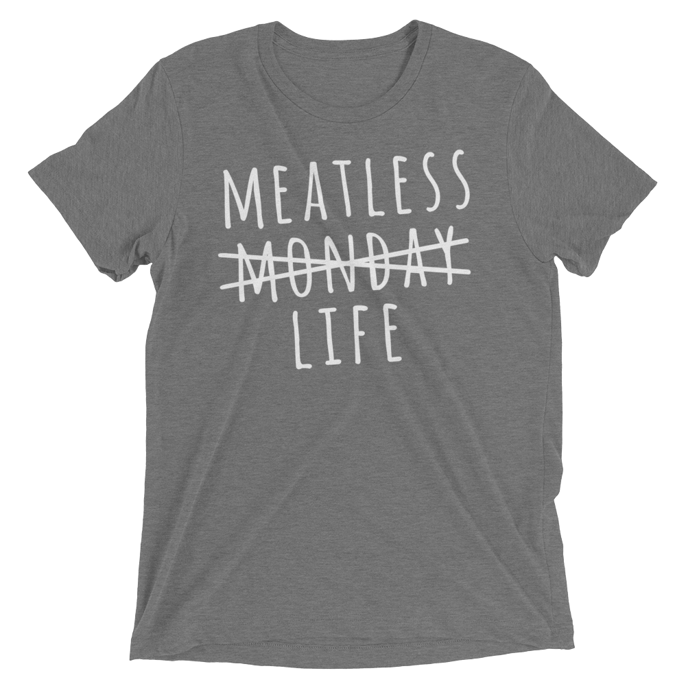 Vegan T-Shirt - Meatless Life - Grey
