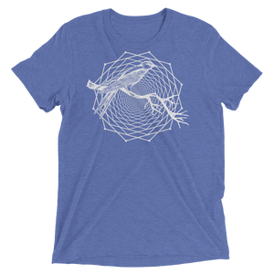Sacred Geometry Shirt - Dodeca Fractal - Blue