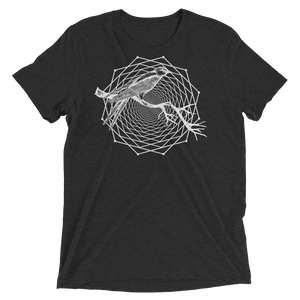 Sacred Geometry Shirt - Dodeca Fractal - Charcoal Black