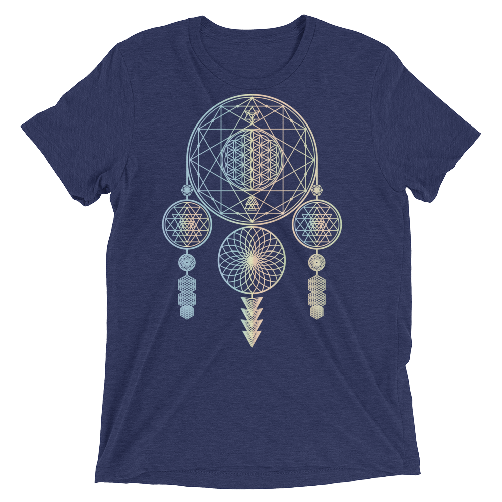 Sacred Geometry Shirt - Dreamcatcher - Navy