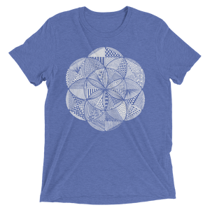 Sacred Geometry Shirt - Seed Of Life Boho - Blue