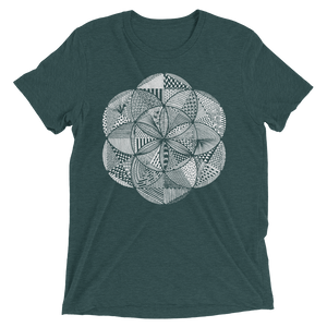 Sacred Geometry Shirt - Seed Of Life Boho - Emerald