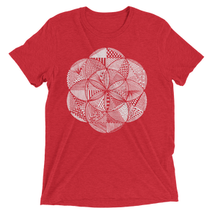 Sacred Geometry Shirt - Seed Of Life Boho - Red