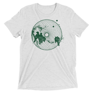 Sacred Geometry Shirt - Torus Birds - White Fleck