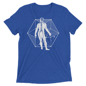 Sacred Geometry Shirt - Vector Equilibrium - True Royal