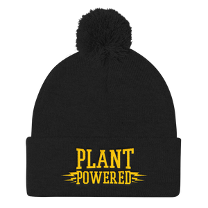 Vegan Beanie Hat - Plant Powered Hat - Black