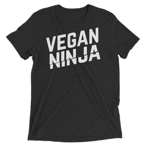 Vegan T-Shirt - Vegan ninja - Charcoal Black