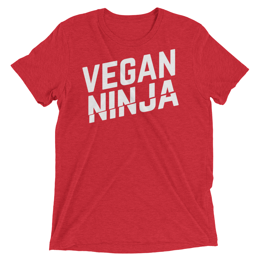 Vegan T-Shirt - Vegan ninja - Red