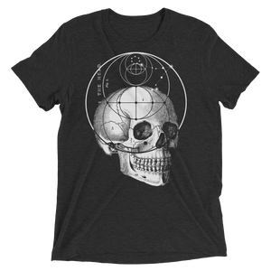 Sacred Geometry Shirt - Vesica Piscis Eye Skull - Charcoal Black
