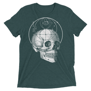 Sacred Geometry Shirt - Vesica Piscis Eye Skull - Emerald